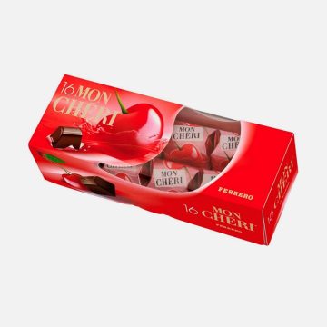 Mon Chéri Classic – Italian Dark Chocolate Pralines with Cherry & Liqueur — 168 g (5.9 oz)
