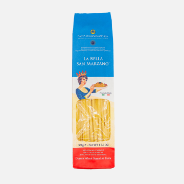 Linguine di Gragnano IGP – La Bella San Marzano Artisanal Italian Pasta (500g) — 500 g (1.1 lb)