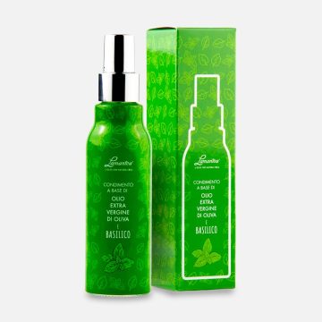 Lamantea Extra Virgin Olive Oil Spray with Basil — 100 ml (3.4 fl oz)