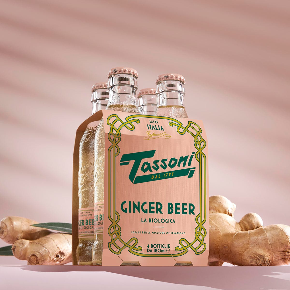 Tassoni Ginger Beer La Biologica – Organic Italian Ginger Beer (180ml) — 180 ml (6.1 fl oz)