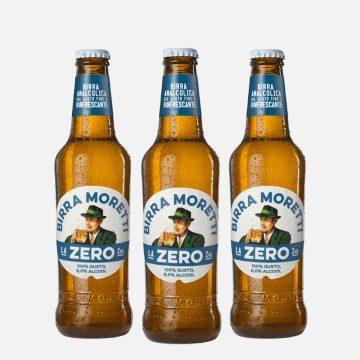 Birra Moretti Zero – Non-Alcoholic Italian Lager (3X33 cl) — 3 × 330 ml (11.2 fl oz)