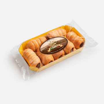 Cannoli Gianduia – Italian Puff Pastry Rolls with Gianduia Cream — 180 g (6.3 oz)