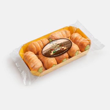 Cannoli Pistacchio – Italian Puff Pastry Rolls with Pistachio Cream — 200 g (7.1 oz)