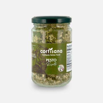 Pesto Risotto – A Mediterranean Delight, 100% Made in Italy — 220 g (7.8 oz)