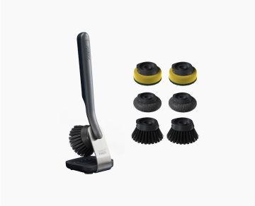 SinkTech™ Washing-Up Brush with Steel Stand & Extra Heads