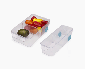 2-piece FridgeStore™ Clear Storage Bin Set