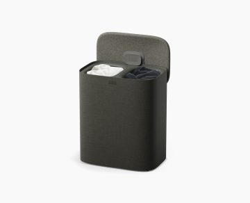 Tota 2 Twin 90L Forest Grey Laundry Separation Basket