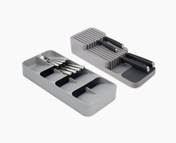 2-piece Grey Drawer Organisation Set