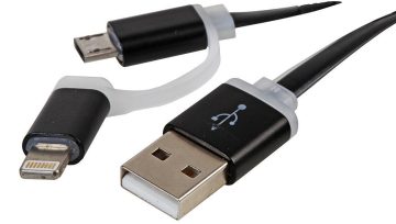 Olixar 2-in-1 Cable - Lightning & Micro USB
