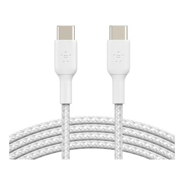 Belkin BOOSTCHARGE Braided USB-C to USB-C Cable - 1m - White